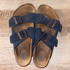 Navy Arizona Birkenstock Sandals